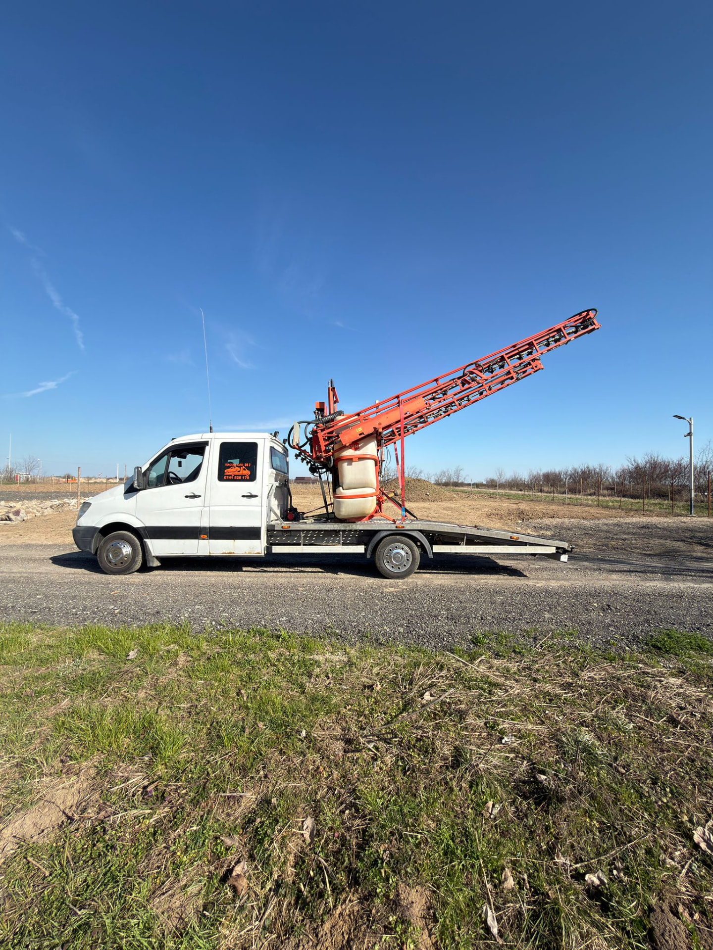 Platformă auto CARRIUS TRANS pregătită pentru încărcare